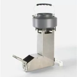 BEARSU Rocket Stove, Outdoor Collapsible Wood Burning Stainless Steel Rocket Stove Backpacking Camp Tent Pique-Nique BBQ Stove, Chauffage De Survie En Plein Air -France Barbecue Soldes Boutique 26563377 3