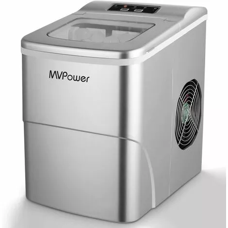 FIXKIT Machine à Glaçons / Machine à Glaçons / 12 Kg De Glaçons (26 Lbs) / Temps De Production 6-13 Minutes / 2 Tailles De Glaçons / 80W ~ 120W / Réservoir D'eau De 2,2L / Sans Raccordement D'eau / Machine à Glaçons En Argent (argent) 3 FIXKIT Machine à Glaçons / Machine à Glaçons / 12 Kg De Glaçons (26 Lbs) / Temps De Production 6-13 Minutes / 2 Tailles De Glaçons / 80W ~ 120W / Réservoir D'eau De 2,2L / Sans Raccordement D'eau / Machine à Glaçons En Argent (argent)