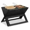 Relaxdays Barbecue Pliable, Avec Charbon Et Foyer, Pour Camping Et Pique Nique;HlP 30x45,5x30cm. Noir -France Barbecue Soldes Boutique 27259894 1