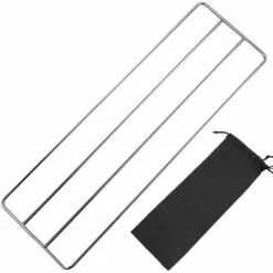 ASUPERMALL Barbecue Camping En Acier Inoxydable