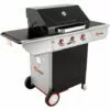 SOMAGIC - Barbecue Au Gaz MANHATTAN 300S - 3 Brûleurs 10,5kW - Noir