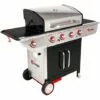 SOMAGIC - Barbecue Au Gaz MANHATTAN 450GPI - 4 Brûleurs + Réchaud 14kW - Noir 1 SOMAGIC - Barbecue Au Gaz MANHATTAN 450GPI - 4 Brûleurs + Réchaud 14kW - Noir -France Barbecue Soldes Boutique 28910826 1