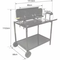 SOMAGIC - Rôtissoire à Bois Et à Charbon De Bois ROTISSOIRE PRO - Noir -France Barbecue Soldes Boutique 28910863 4