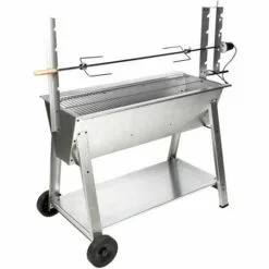 SOMAGIC - Rôtissoire à Bois Et à Charbon De Bois TITAN - Gris