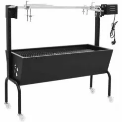 TRUE DEAL Rôtissoire Pour Barbecue électrique Acier Inoxydable