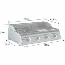 Cook'in Garden - Barbecue Gaz Mixte LAS PALMAS - Gris -France Barbecue Soldes Boutique 29782841 4