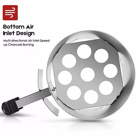 AMAGABELI BEAU JARDIN, BBQ Allume-Charbon Pour BBQ Allume-Cigare , Cheminée En Barbecues 28 X 18 Cm ,Argent Cheminée D'allumage , Barbecue Briquet Poignée De Sécurité 5 AMAGABELI BEAU JARDIN, BBQ Allume-Charbon Pour BBQ Allume-Cigare , Cheminée En Barbecues 28 X 18 Cm ,Argent Cheminée D'allumage , Barbecue Briquet Poignée De Sécurité – Image 3