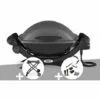 Barbecue électrique Q 1400 - Weber + Chariot + Kit De Nettoyage - Noir