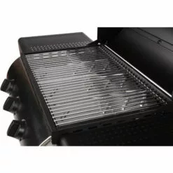 BENEFFITO LOFOTEN - Barbecue Extérieur Au Gaz 3 Brûleurs - Puissance 8,4 KW - Capot De Fermeture Avec Thermomètre - 2 Grilles En Acier Chromé, 2 Etagères Latérales, 1 Plateau Bas - 2 Roues - Noir - Noir -France Barbecue Soldes Boutique 30533948 5