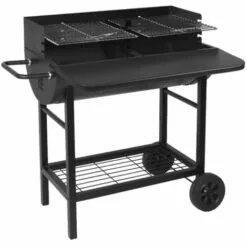 Barbecue à Charbon 71 X 35.5cm Avec Chariot - Alabama - Red Deco - Noir 8 Barbecue à Charbon 71 X 35.5cm Avec Chariot - Alabama - Red Deco - Noir -France Barbecue Soldes Boutique 30604275 2