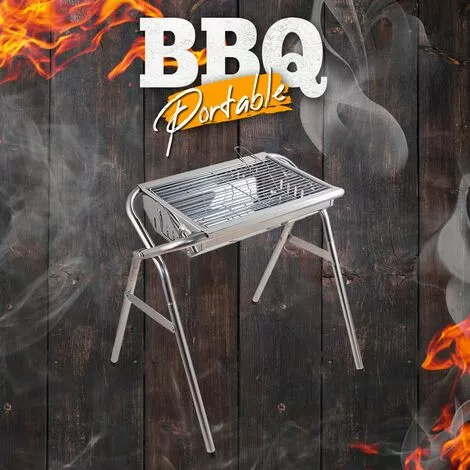 MR TUZZA Barbecue Au Charbon De Bois Pliant Portable En Acier Jardin Camping Oak 6 MR TUZZA Barbecue Au Charbon De Bois Pliant Portable En Acier Jardin Camping Oak – Image 4