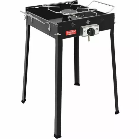 FERRABOLI Plancha à Gaz Mono Noir - Noir 4 FERRABOLI Plancha à Gaz Mono Noir - Noir – Image 2