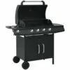 VidaXL Barbecue à Gaz 4+1 Zones De Cuisson Noir Acier - Noir -France Barbecue Soldes Boutique 32529822 1