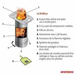 INTERSTOVES Barbecue - Plancha à Granulés Sunny 5KW - Rouge -France Barbecue Soldes Boutique 32642530 4