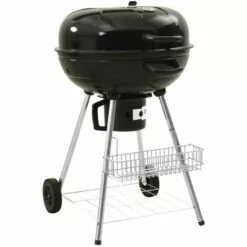 VidaXL 313358 Kettle Charcoal BBQ Grill 73x58x96 Cm Steel - Noir