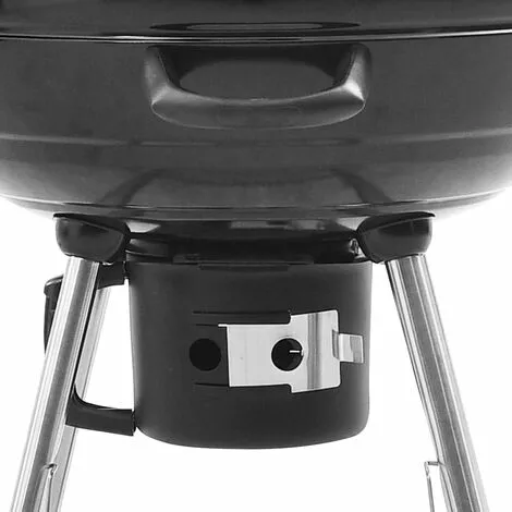 VidaXL 313358 Kettle Charcoal BBQ Grill 73x58x96 Cm Steel - Noir 7 VidaXL 313358 Kettle Charcoal BBQ Grill 73x58x96 Cm Steel - Noir – Image 5