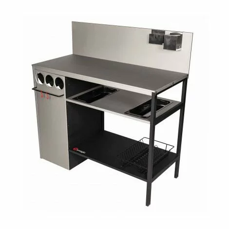 SOMAGIC DESSERTE WALLIS ACIER LAQUE 110.5 X 53.5 X 113CM 3 SOMAGIC DESSERTE WALLIS ACIER LAQUE 110.5 X 53.5 X 113CM