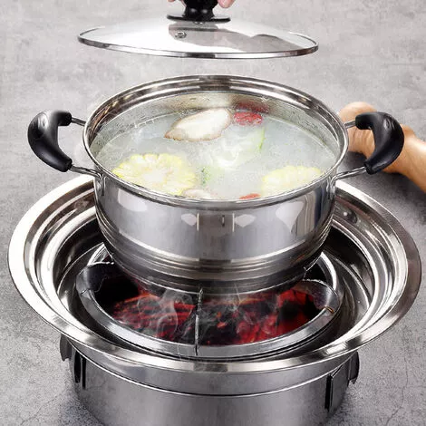 HAPPYSHOPPING Ensemble De 7 Grilles De Barbecue Au Charbon De Bois En Acier Inoxydable, Grand 40 Cm - Grand 40 Cm 7 HAPPYSHOPPING Ensemble De 7 Grilles De Barbecue Au Charbon De Bois En Acier Inoxydable, Grand 40 Cm - Grand 40 Cm – Image 5