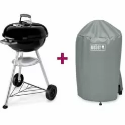 Barbecue Weber Compact Kettle 47 Cm + Housse