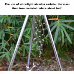 ASUPERMALL Trepied Pliant Exterieur A 3 Sections, Barbecue De Camping Portable, Noir -France Barbecue Soldes Boutique 34050677 5