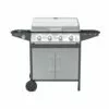 CONCEPT-USINE Barbecue à Gaz 4 Brûleurs + 1 Latéral BRANSON - Noir -France Barbecue Soldes Boutique 3426250 1