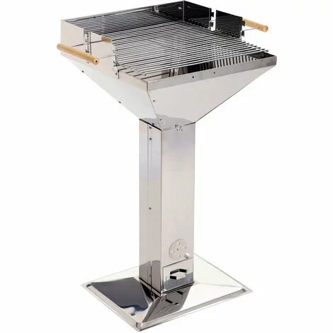 Barbecue Charbon De Bois 48x46,5 Cm Landmann 00806/11282 - Bbq Colonne Tout Inox 3 Barbecue Charbon De Bois 48x46,5 Cm Landmann 00806/11282 - Bbq Colonne Tout Inox