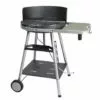 HOMEMAISON Barbecue Charbon De Bois Avec Grille Pivotante Noir 86 X 63,5 X 95 Cm - Noir