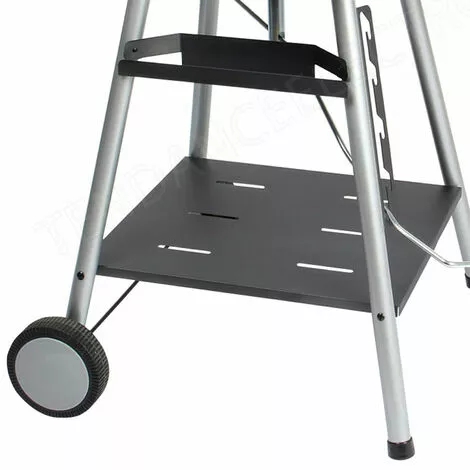 HOMEMAISON Barbecue Charbon De Bois Avec Grille Pivotante Noir 86 X 63,5 X 95 Cm - Noir 4 HOMEMAISON Barbecue Charbon De Bois Avec Grille Pivotante Noir 86 X 63,5 X 95 Cm - Noir – Image 2