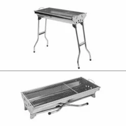 Aqrau Barbecue Gril Portable Pliable En Acier Inoxydable 10 Aqrau Barbecue Gril Portable Pliable En Acier Inoxydable -France Barbecue Soldes Boutique 35618524 4