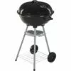 ProGarden Barbecue Sous Forme De Bouilloire Sur Roues 46 Cm Noir - Noir