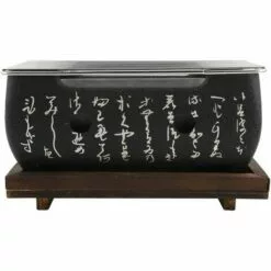 BARES Barbecue Au Charbon De Bois, Four Rectangulaire Cuisine Japonaise Cuisinière Au Charbon De Bois De Table Grill Barbecue Poêle à Alcool Barbecue Portable Avec Grillage Grillagé Et Base En Bois -France Barbecue Soldes Boutique 36027223 5