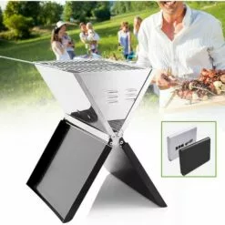 SENDERPICK Barbecue Pliable En Acier Inoxydable Noir -France Barbecue Soldes Boutique 38293364 3