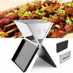 SENDERPICK Barbecue Pliable En Acier Inoxydable Noir -France Barbecue Soldes Boutique 38293364 4