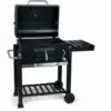 WILTEC Chariot Barbecue Clapet Étagère Clapet Anti-feu Compartiment Charbon Réglable Hauteur Thermomètre -France Barbecue Soldes Boutique 39031494 1