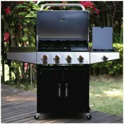 HABITAT ET JARDIN Barbecue Gaz "Party 5" - 5 Brûleurs Dont 1 Latéral - 15.2 KW -France Barbecue Soldes Boutique 3905516 3