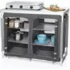 Campart Travel Cuisine D'extérieur Madrid Gris 102x47x82 Cm - Gris -France Barbecue Soldes Boutique 39511817 1
