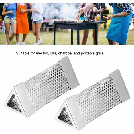 BARES Tube De Fumoir à Granulés Qualité Supérieure 2Pcs BBQ Grill Tube Maille Granulés Boîte à Fumée 6in Accessoire De Barbecue Acier Inoxydable Pour Tout Gril Ou Fumeur, Fumage à Chaud Ou à Froid(1#) 5 BARES Tube De Fumoir à Granulés Qualité Supérieure 2Pcs BBQ Grill Tube Maille Granulés Boîte à Fumée 6in Accessoire De Barbecue Acier Inoxydable Pour Tout Gril Ou Fumeur, Fumage à Chaud Ou à Froid(1#) – Image 3