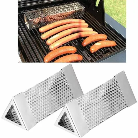 BARES Tube De Fumoir à Granulés Qualité Supérieure 2Pcs BBQ Grill Tube Maille Granulés Boîte à Fumée 6in Accessoire De Barbecue Acier Inoxydable Pour Tout Gril Ou Fumeur, Fumage à Chaud Ou à Froid(1#) 7 BARES Tube De Fumoir à Granulés Qualité Supérieure 2Pcs BBQ Grill Tube Maille Granulés Boîte à Fumée 6in Accessoire De Barbecue Acier Inoxydable Pour Tout Gril Ou Fumeur, Fumage à Chaud Ou à Froid(1#) – Image 5