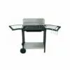 FORNORD Barbecue Double Grille Et Repose-plats Sur Roulettes - Noir -France Barbecue Soldes Boutique 40526903 1