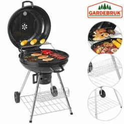 Barbecue Mobile Gardebruk Avec Clapets D'aération Et Thermomètre Intégré -France Barbecue Soldes Boutique 40898747 2