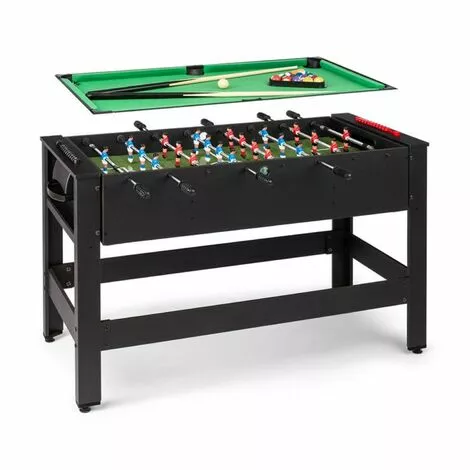 Klarfit Spin Table De Jeux 2-en-1 Billard Kicker, Rotative à 180°, Pièce De Jeu, Noire 3 Klarfit Spin Table De Jeux 2-en-1 Billard Kicker, Rotative à 180°, Pièce De Jeu, Noire