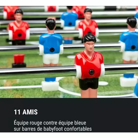 Klarfit Spin Table De Jeux 2-en-1 Billard Kicker, Rotative à 180°, Pièce De Jeu, Noire 6 Klarfit Spin Table De Jeux 2-en-1 Billard Kicker, Rotative à 180°, Pièce De Jeu, Noire – Image 4