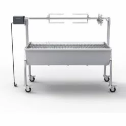 MR TUZZA Barbecue Au Charbon De Bois Avec Roues Et Tournebroche électrique Gravy -France Barbecue Soldes Boutique 42213105 3