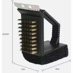 3 En 1 BBQ Grill Brosse Et Grattoir Barbecue Nettoyage Nettoyant Outil Cuivre Triomphe Soies Antiégratignures Nettoyage Pour Tous Grill -France Barbecue Soldes Boutique 42520141 5