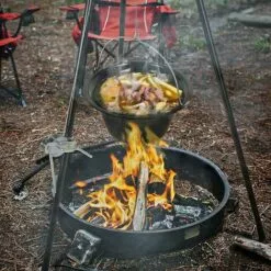 BAMNY Barbecue Suspendu Sur Trépied, Pot De Goulash (6 L) Avec Trépied (151 Cm) Et Cha?ne Suspendue (250 Cm), Set Marmite à Goulasch Réglable En Hauteur, émaillé, Résistant Aux Rayures 9 BAMNY Barbecue Suspendu Sur Trépied, Pot De Goulash (6 L) Avec Trépied (151 Cm) Et Cha?ne Suspendue (250 Cm), Set Marmite à Goulasch Réglable En Hauteur, émaillé, Résistant Aux Rayures -France Barbecue Soldes Boutique 42678080 3