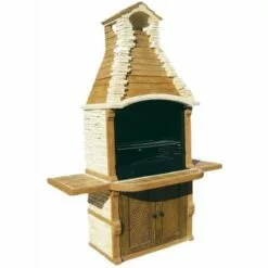 ANAPARRA Barbecue BANT 183X90X262cm. Pierre Reconstituée Couleur Ocre
