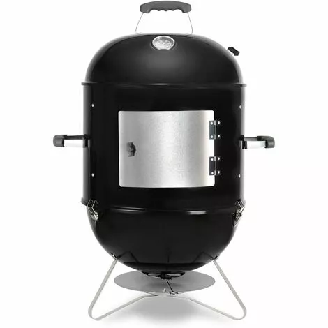 BAMNY 18'' Barbecue Fumoir Smoker, Multifonctions BBQ Grill à Charbon, 3 En 1 Barbecue Charbon De Bois Avec Bol D'eau, évacuation D'air Réglable, 3 Grilles Et Thermomètre, 64,5*47,5*90 Cm 3 BAMNY 18'' Barbecue Fumoir Smoker, Multifonctions BBQ Grill à Charbon, 3 En 1 Barbecue Charbon De Bois Avec Bol D'eau, évacuation D'air Réglable, 3 Grilles Et Thermomètre, 64,5*47,5*90 Cm