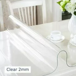 PEDY Nappe Transparente En PVC Écologique, Protection De Table 90 * 160 * 0.2CM, Imperméable, Résistant à L'huile, Antidérapant, Résistant Aux Rayures, Facile D'entretien -France Barbecue Soldes Boutique 42833364 2