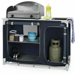 Cuisine D'extérieur Alicante Bleu 121,5x82x114 Cm Campart Travel - Bleu