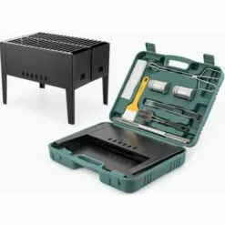 HANBING Barbecue Portable Rack Pliant Ensemble De Gril Extérieur Paquet De Gril De Barbecue